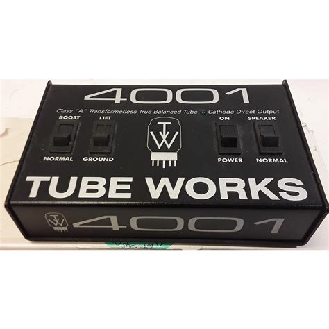 Tubeworks di - 14 Feb 2021 ... TUBE WORKS RT-4001 Real Tube Direct 真空管仕様ダイレクトボックス DI アダプター付き 【動作確認済】の落札情報詳細（ヤフオク!